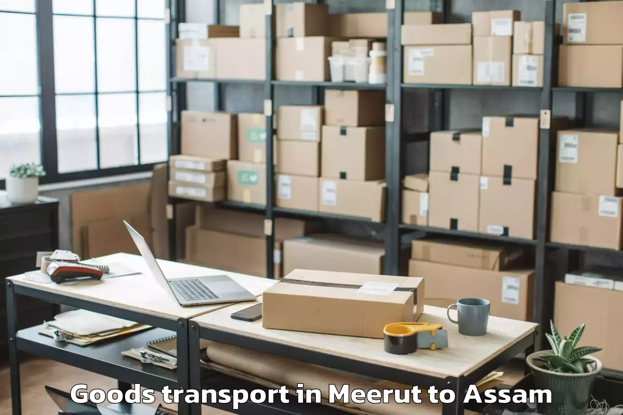 Reliable Meerut to Assam Goods Transport